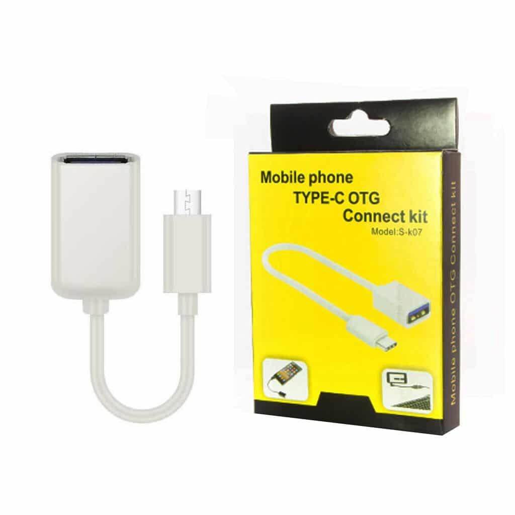 CABLE OTG TIPO C BLANCO Ecommerce Santa Fe