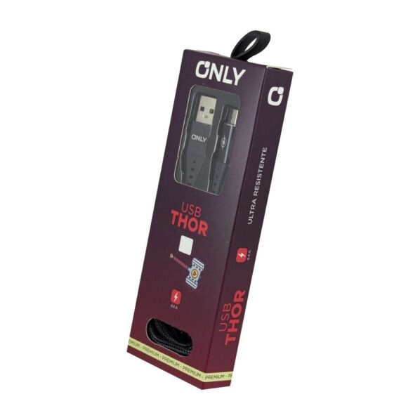 CABLE USB MOD27 - THOR - TIPO C - NEGRO