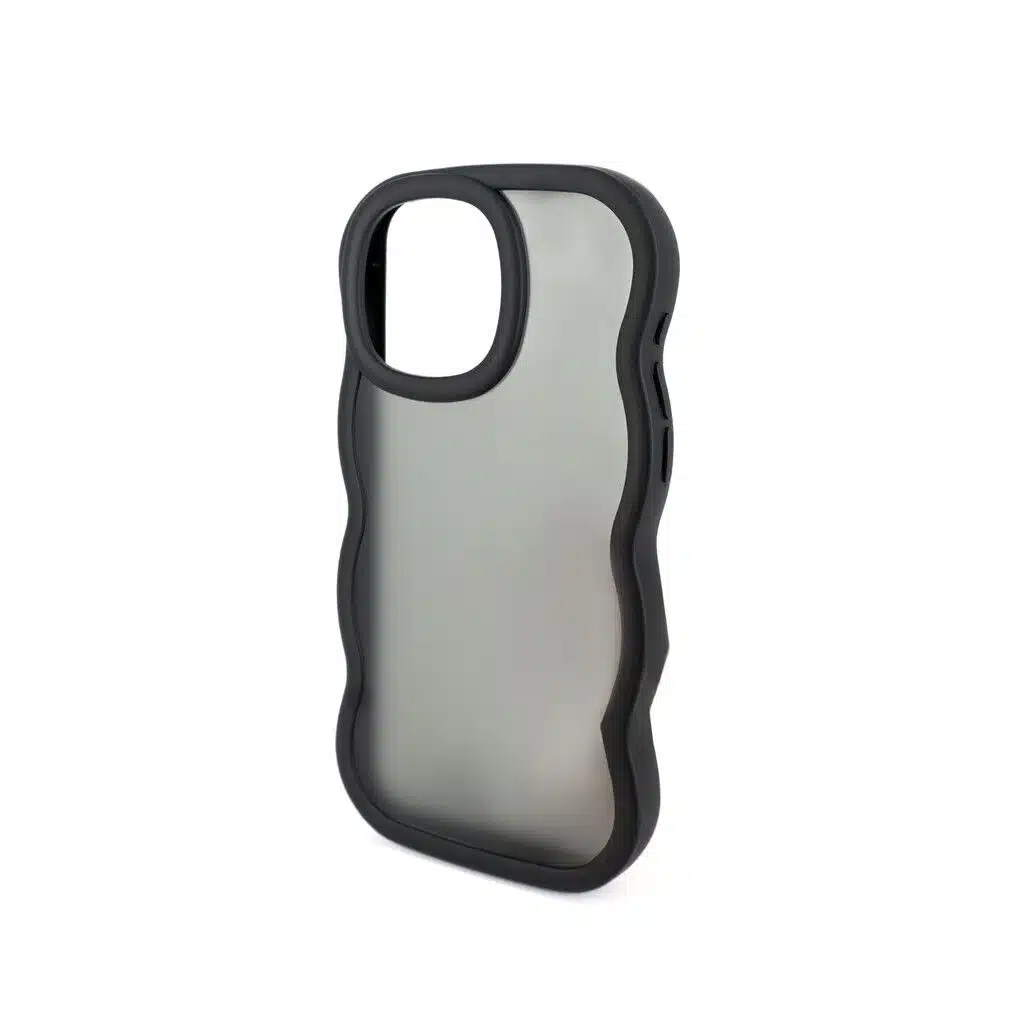 TPU MOD604 ONDULADO TRANSPARENTE - IPH 16 - XAEA - NEGRO TPU MOD604 ONDULADO TRANSPARENTE - IPH 16 - XAEA - NEGRO - Imagen 1