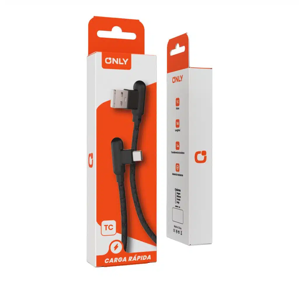 CABLE USB MOD 54 - ELE ONLY - TIPO C - ROJO CABLE USB MOD 54 - ELE ONLY - TIPO C - ROJO - Imagen 1
