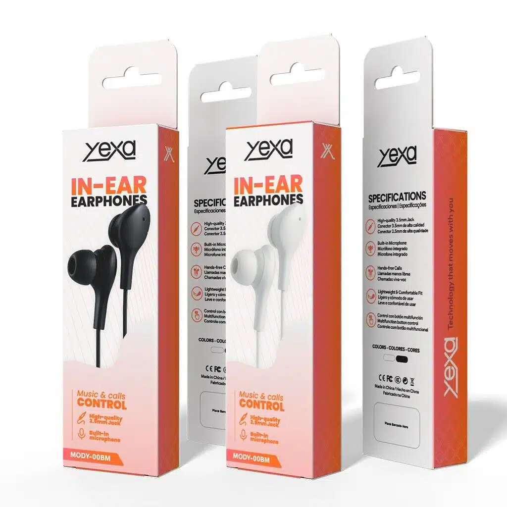 MANOS LIBRES CON CABLE D1 MODY-00BM - YEXA - NEGRO MANOS LIBRES CON CABLE D1 MODY-00BM - YEXA - NEGRO - Imagen 1