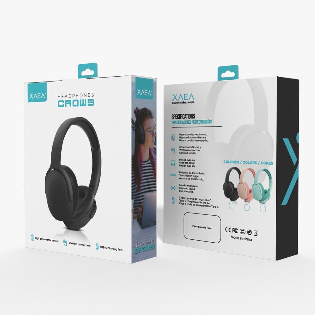 AURICULAR BT MODO-706 CROWS - NEGRO AURICULAR BT MODO-706 CROWS - NEGRO - Imagen 1