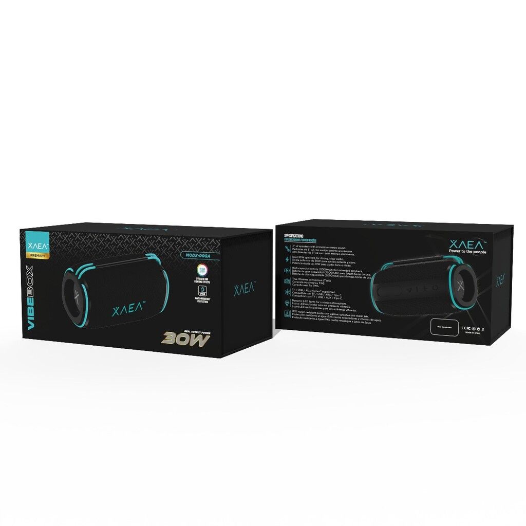 PARLANTE 3''X2 VIBE BOX MODX-00GA - XAEA - NEGRO PARLANTE 3''X2 VIBE BOX MODX-00GA - XAEA - NEGRO - Imagen 1